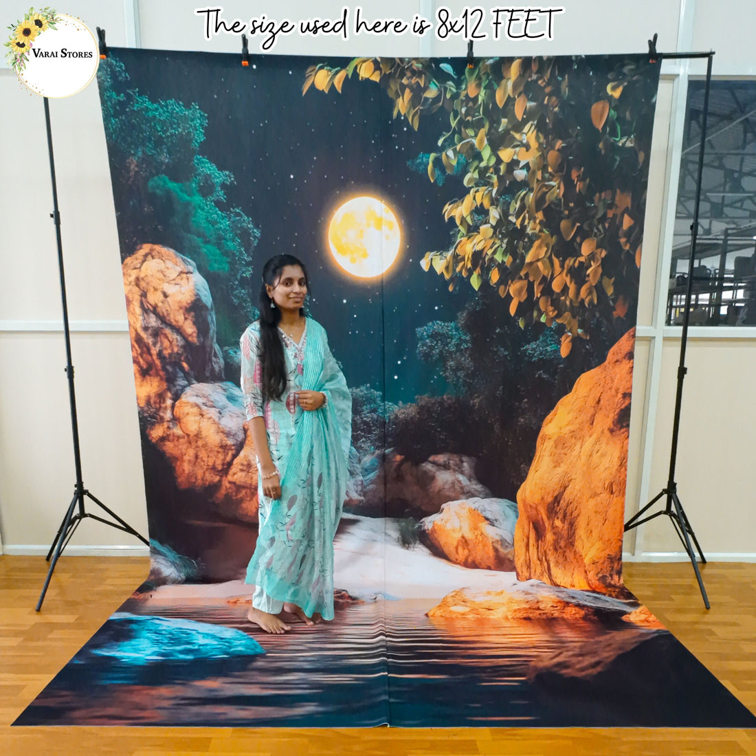 Chandamama Nadi - Printed  Lifestyle Backdrop - PREMIUM FABRIC