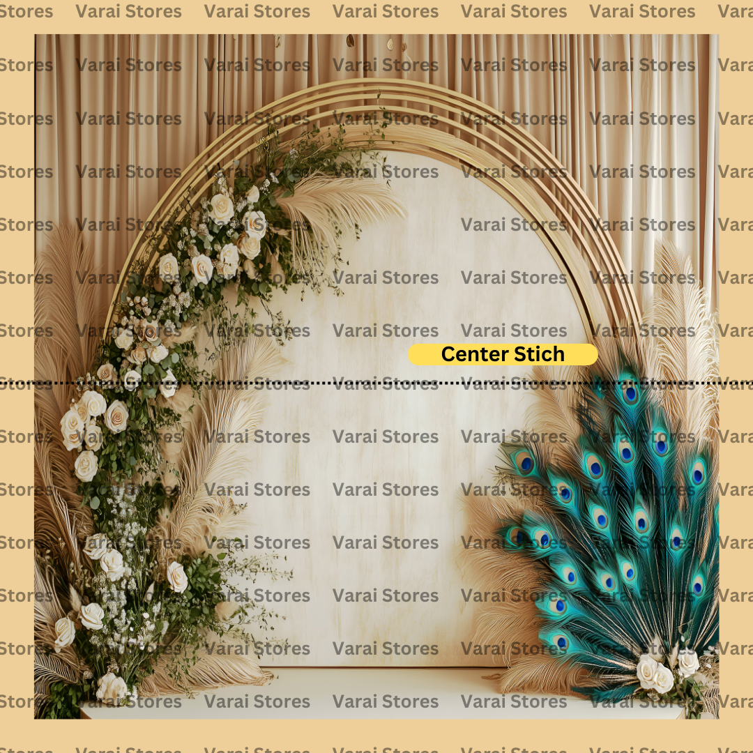 Peacock Arch - Fabric With Pole Pocket