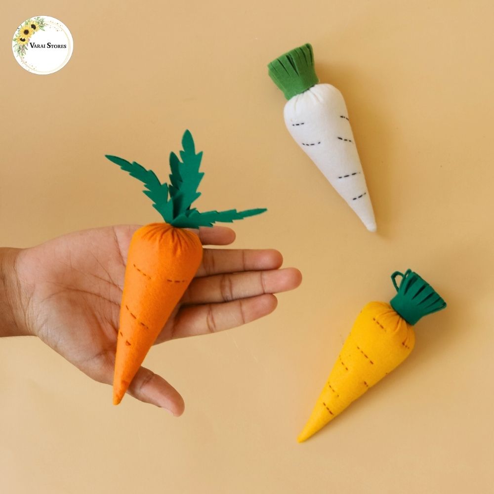 Felt Carrots - Set of 3
