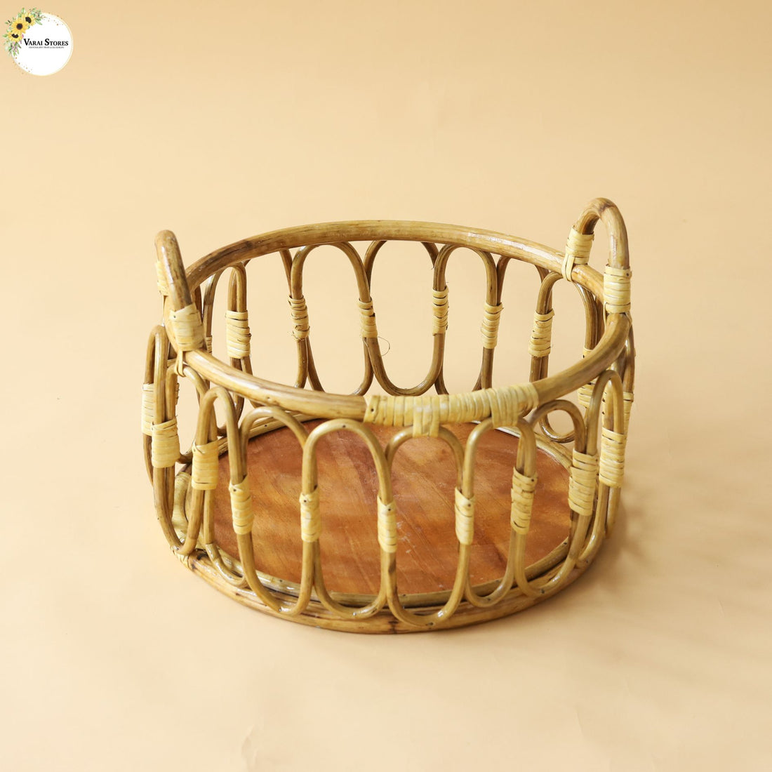 Bamboo Handle Basket