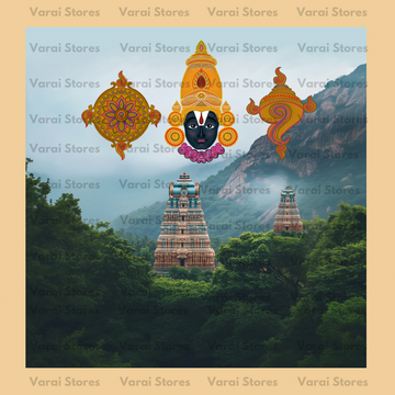 Tirumala Tirupati - Fabric (8x8) Feet With Pole Pocket