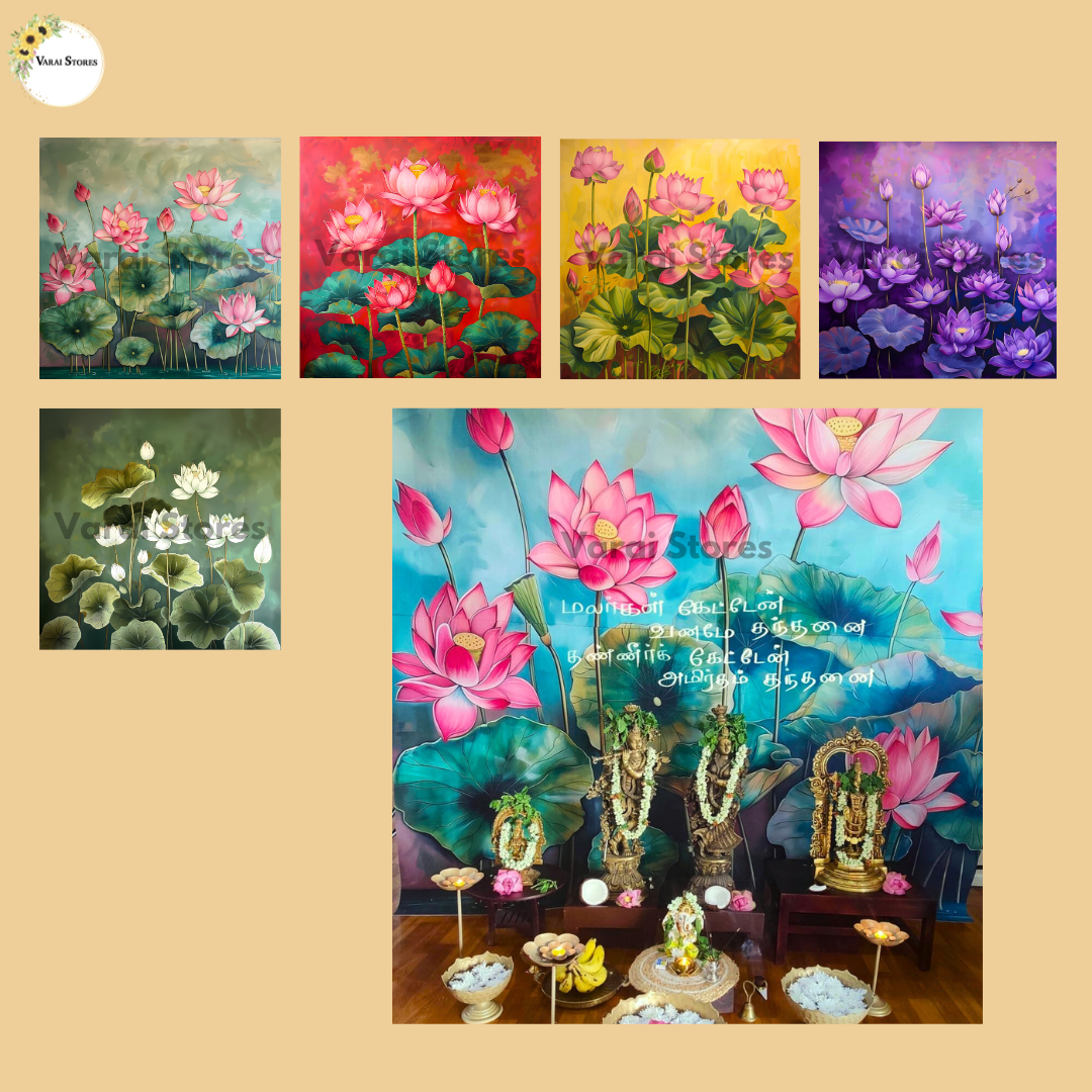 Lotus Pond - Fabric With Pole Pocket