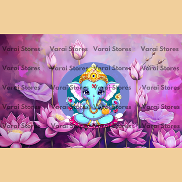 Ganesha (Type 2) - Fabric (5x8) Feet
