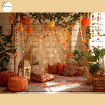 Deepavali Type 6  - Baby Printed Backdrops - PREMIUM FABRIC