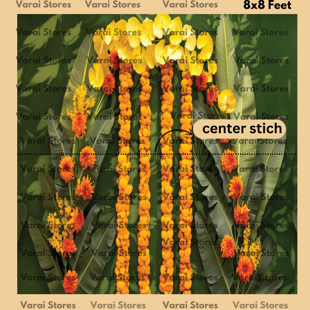 Banana Leaf Decor   - Fabric With Pole Pocket