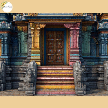 Temple Architecture - Fabric (5x8) Feet