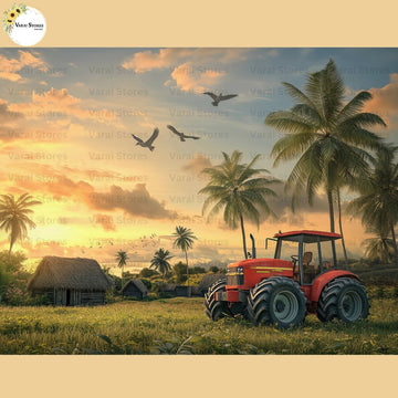Tractor Farm - Baby Printed Backdrops - PREMIUM FABRIC