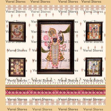 Anitique Shrinathji Frames - Fabric With Pole Pocket
