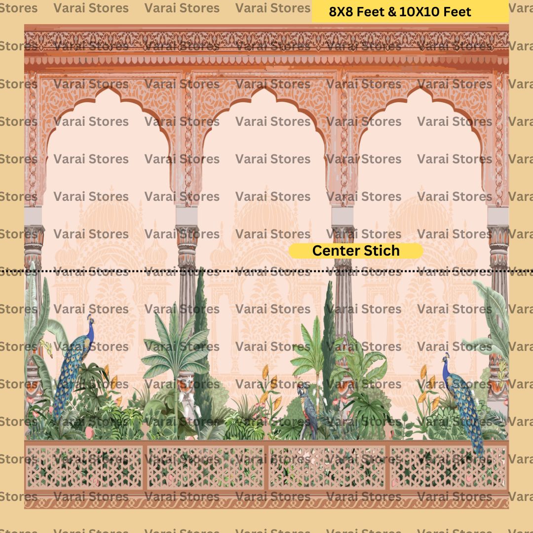 Jaipur Palace Garden    -  Fabric With Pole Pocket