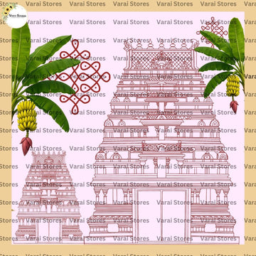 Traditional Temple  - Fabric With Pole Pocket