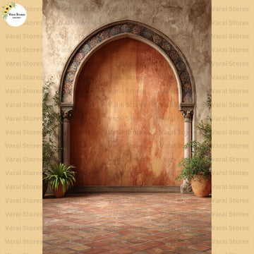 Cream Stone Palace - Printed Lifestyle Backdrop - PREMIUM FABRIC