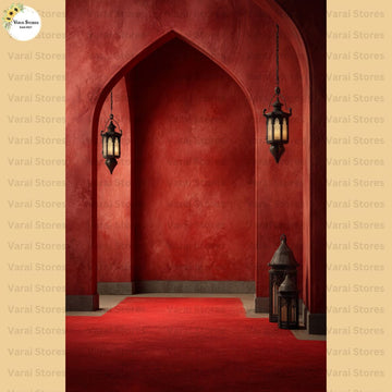 Red Fort Mahal - Printed Lifestyle Backdrop - PREMIUM FABRIC