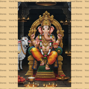 Ganesha (Type 11) - Fabric (8x5) Feet With Pole Pocket