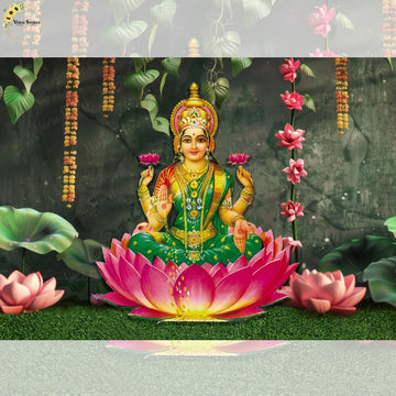 Mahalakshmi - Printed Backdrop - FABRIC (PRE ORDER)