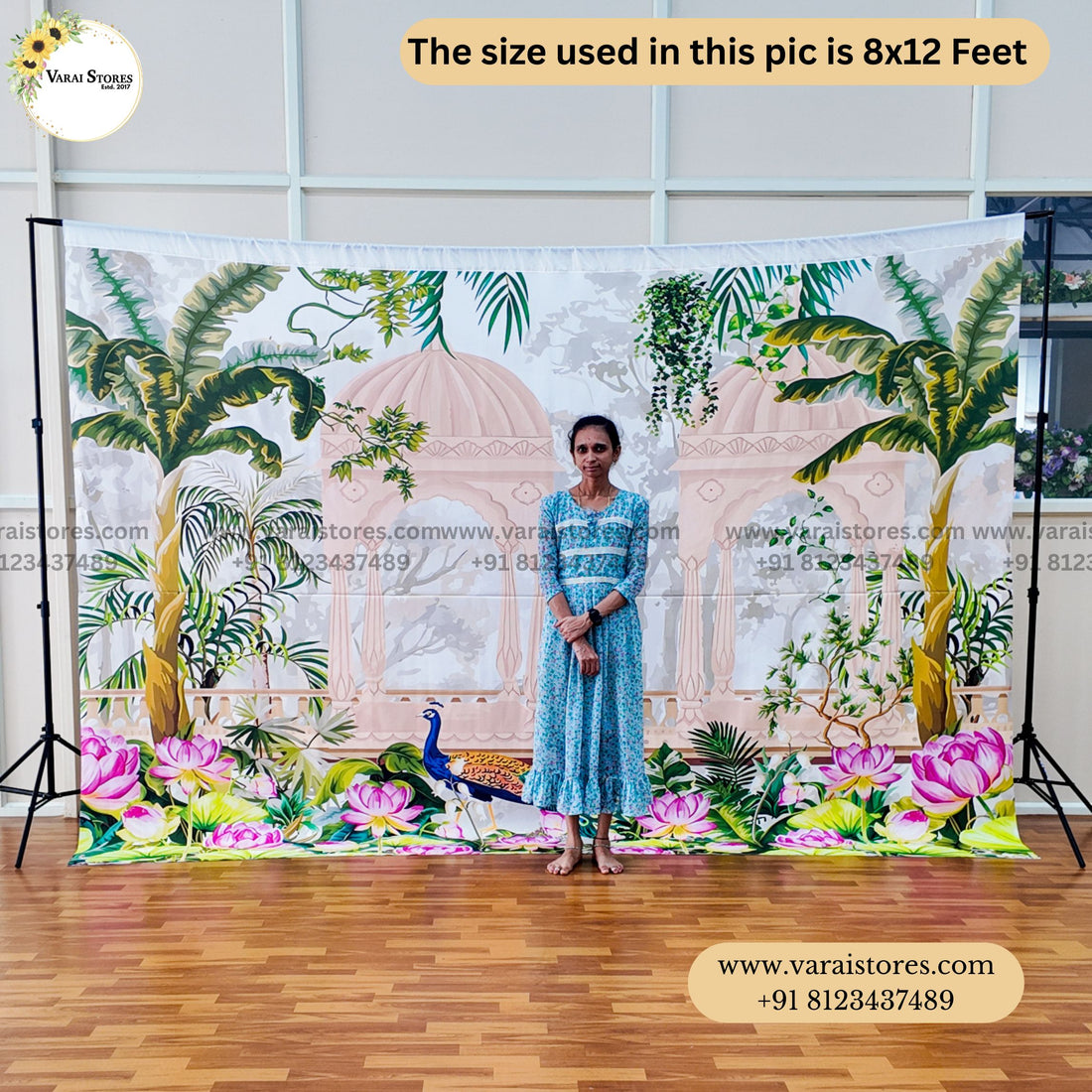 Lotus Garden - Fabric With Pole Pocket