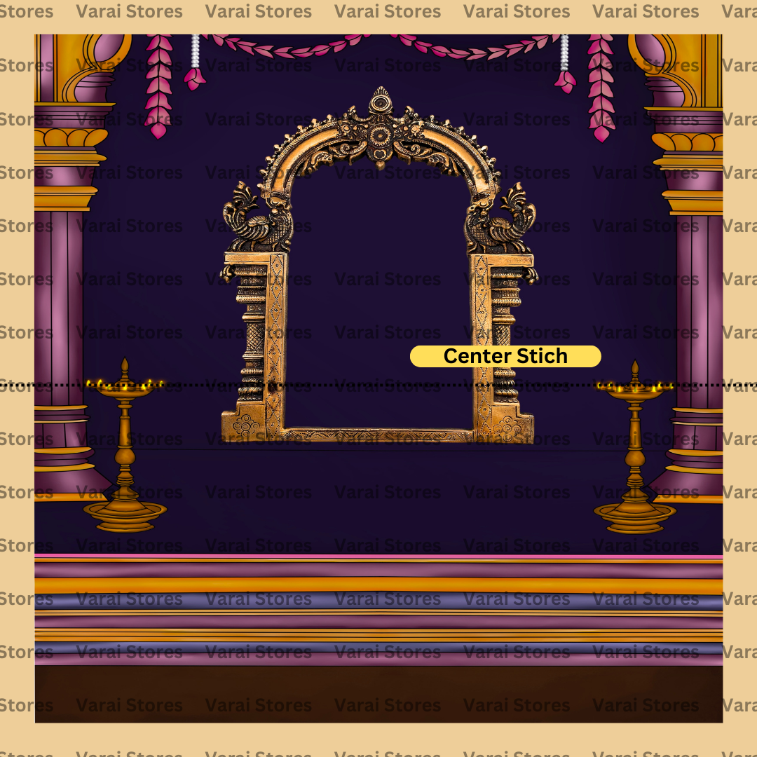 Pooja Mandapam -  Fabric With Pole Pocket