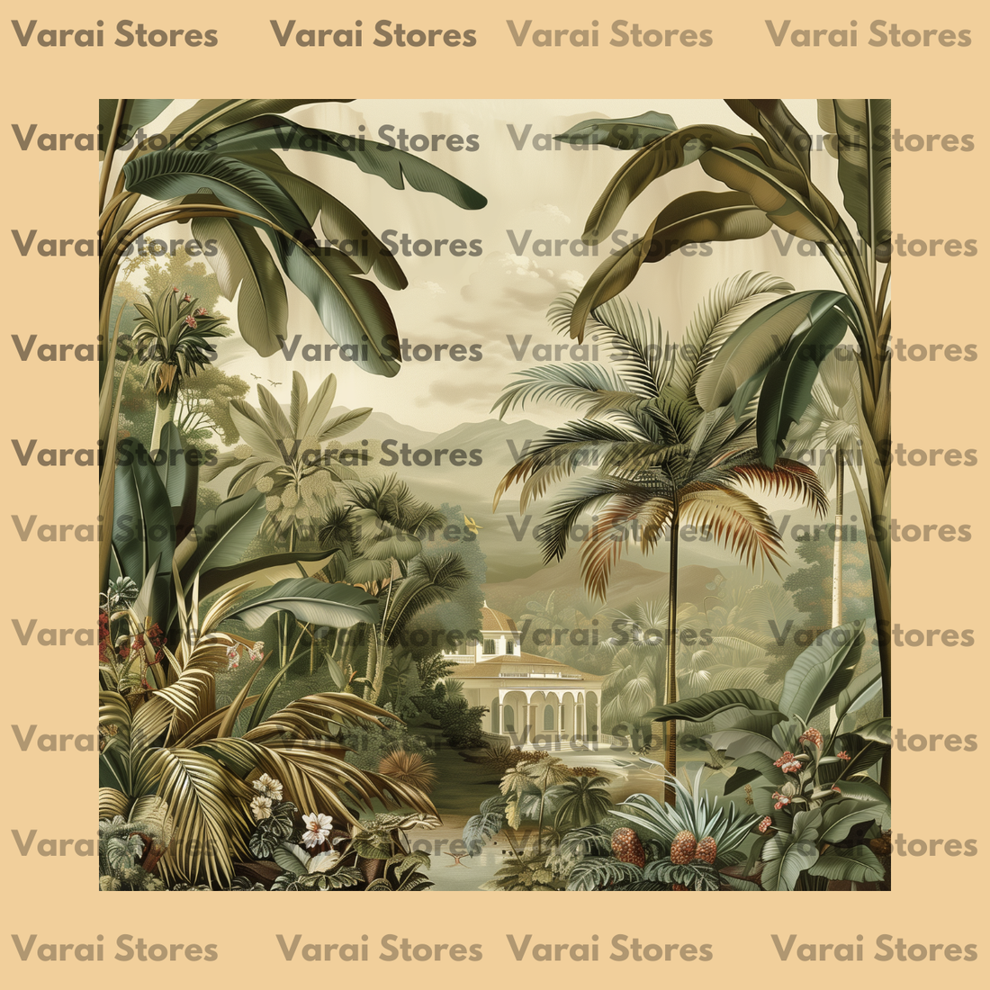 Banana Garden - Fabric With Pole Pocket