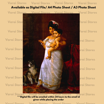 Raja Ravi Varma Painting Print - 04