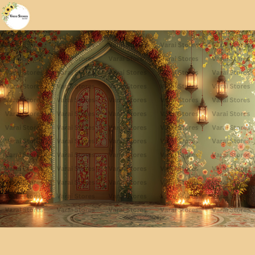Pastel Diwali - Baby Printed Backdrops - PREMIUM FABRIC
