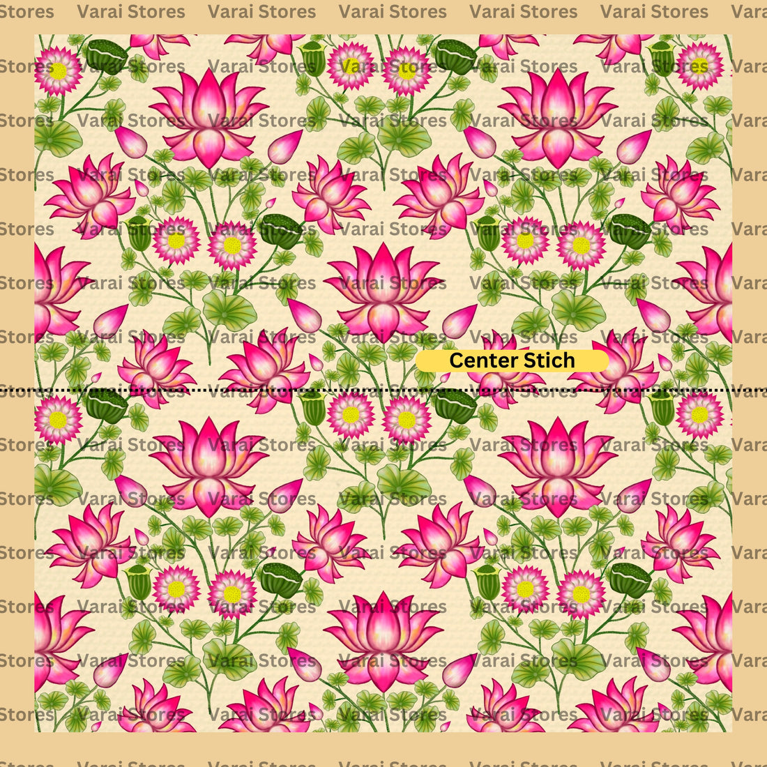 Lotus Tree  -  Fabric With Pole Pocket