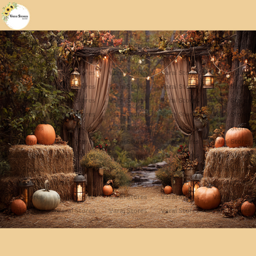 Pumpkin Cottage - Baby Printed Backdrops - PREMIUM FABRIC