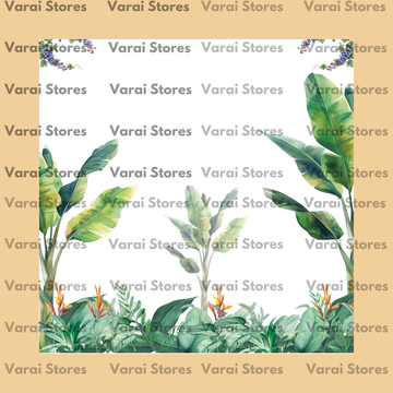 White Banana Tree - Fabric (8x8) Feet Thin Material