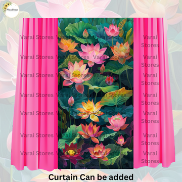 Colourful Lotus - Fabric (8x4) Feet
