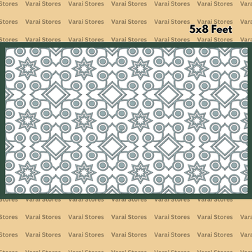 Crease Pattern Blue - Fabric Floordrop
