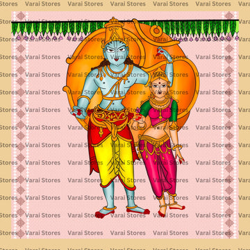 Ram Sita Colours - Fabric With Pole Pocket