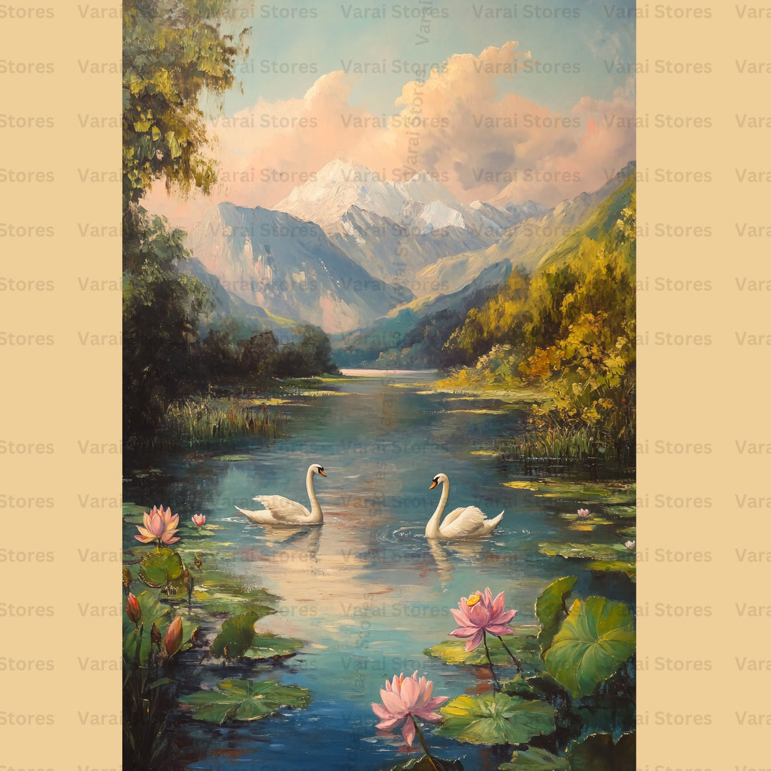 Swan River - Printed Lifestyle  Backdrop - PREMIUM FABRIC