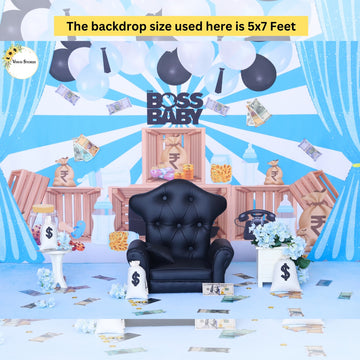 Boss Baby (Boy) -  Baby Printed Backdrops - PREMIUM FABRIC
