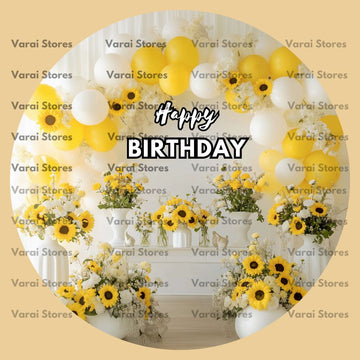 Circle Birthday Backdrop - 03