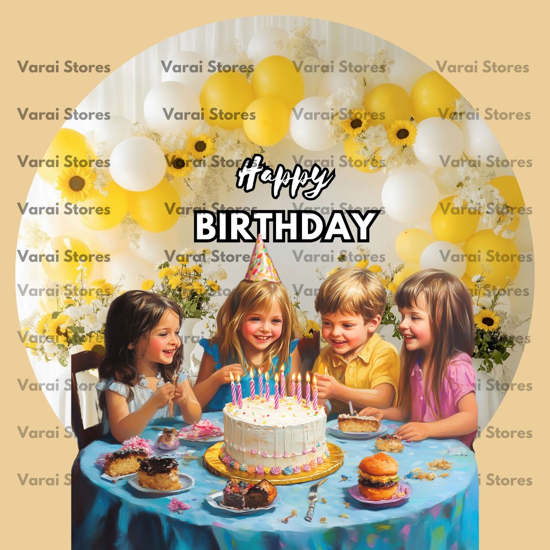 Circle Birthday Backdrop - 03