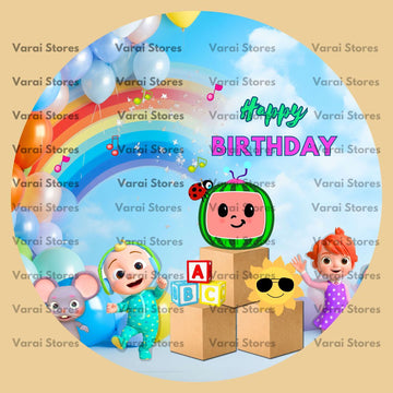 Circle Birthday Backdrop - 04