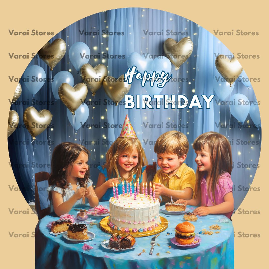 Circle Birthday Backdrop - 05