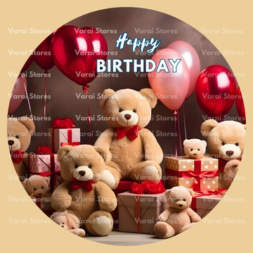 Circle Birthday Backdrop - 06