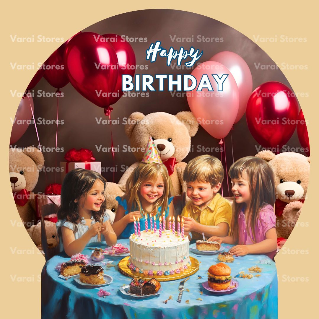 Circle Birthday Backdrop - 06