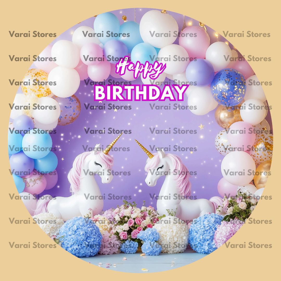 Circle Birthday Backdrop - 07