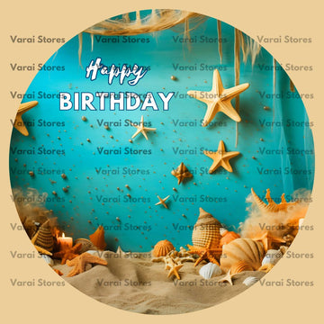 Circle Birthday Backdrop - 08