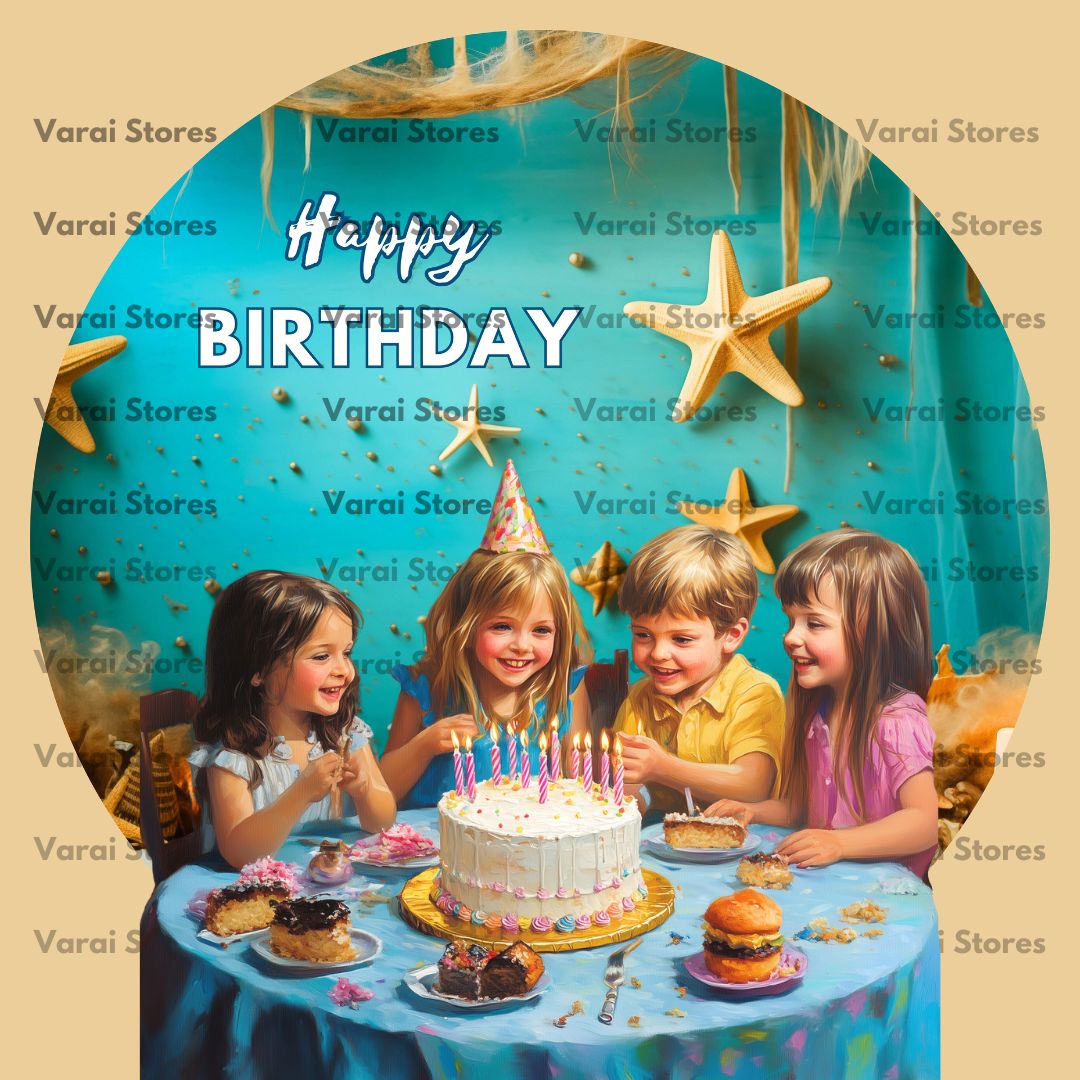 Circle Birthday Backdrop - 08