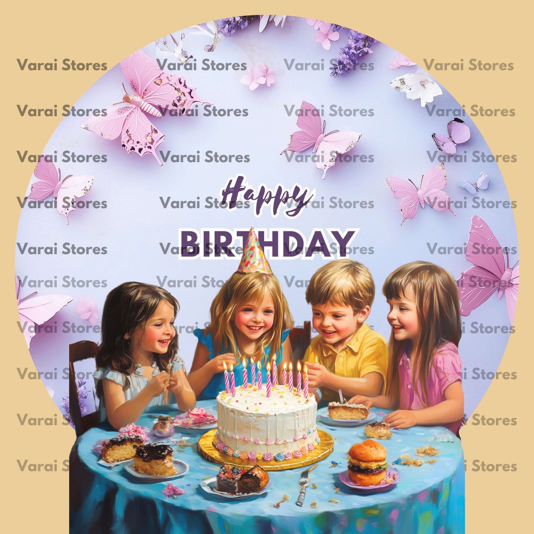 Circle Birthday Backdrop - 14