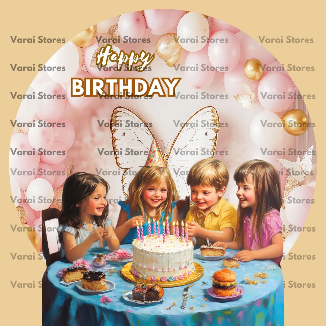 Circle Birthday Backdrop - 15