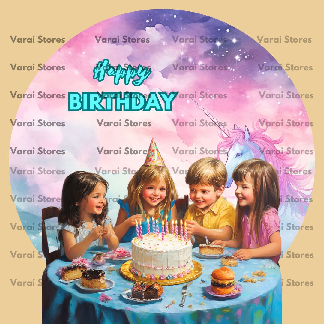 Circle Birthday Backdrop - 17