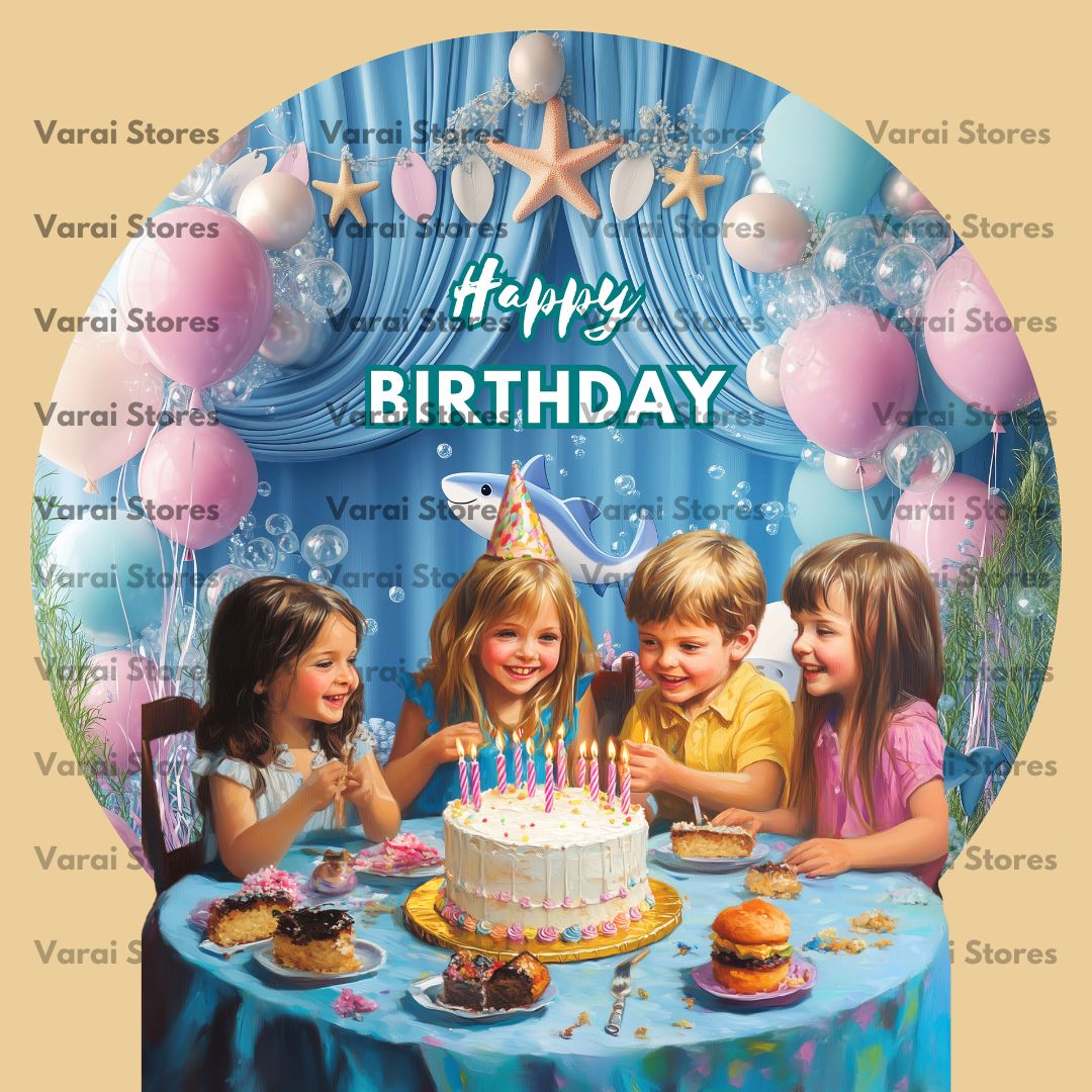 Circle Birthday Backdrop - 18