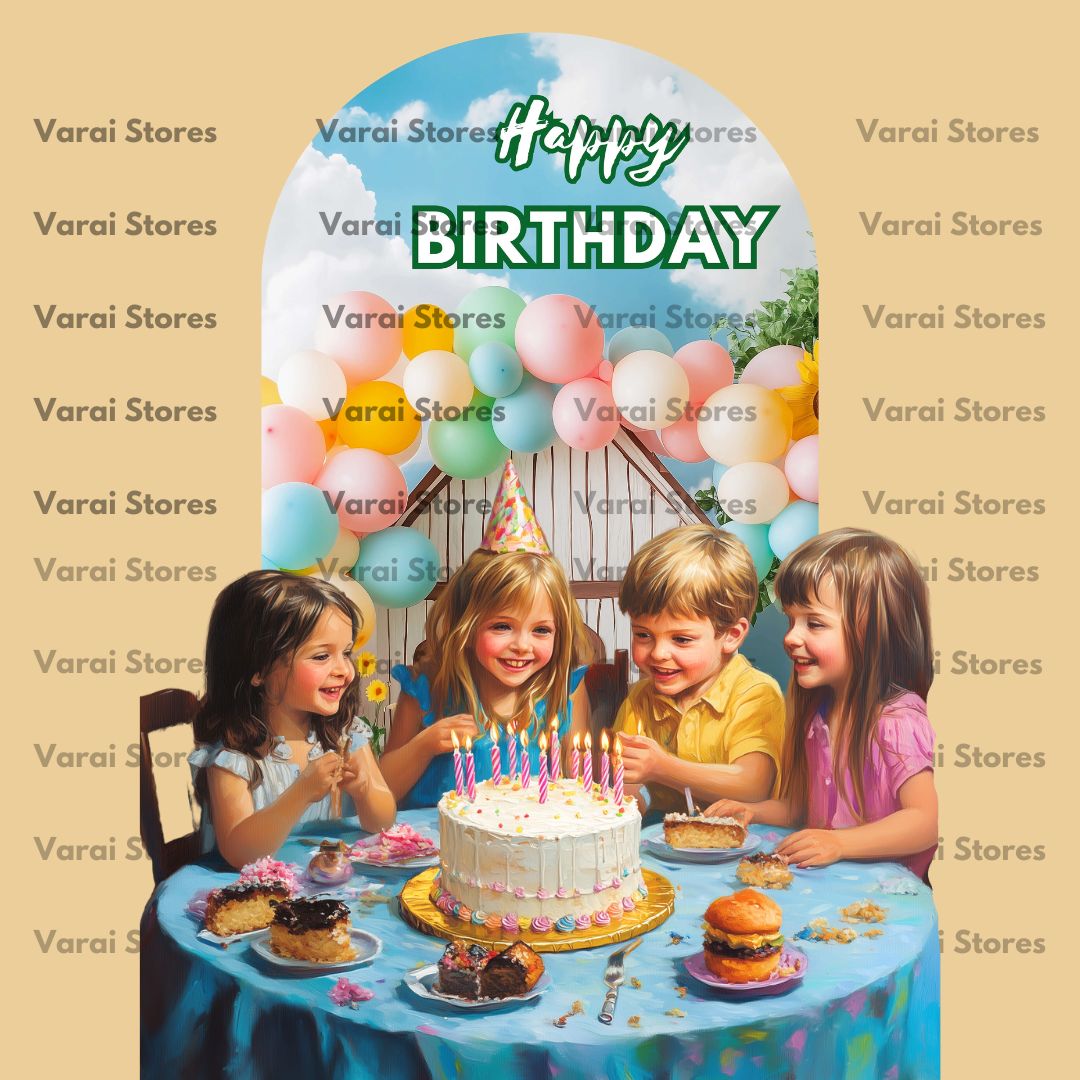 Arch Birthday Backdrop - 09