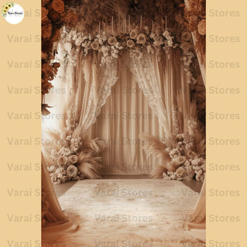 Floral Boho - Printed Lifestyle Backdrop - PREMIUM FABRIC