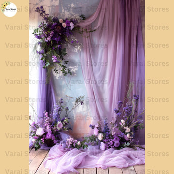 Lavender Bouquet - Printed Lifestyle Backdrop - PREMIUM FABRIC