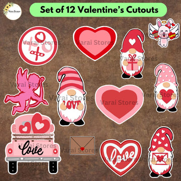 Valentines Cutouts (Set Of 12)