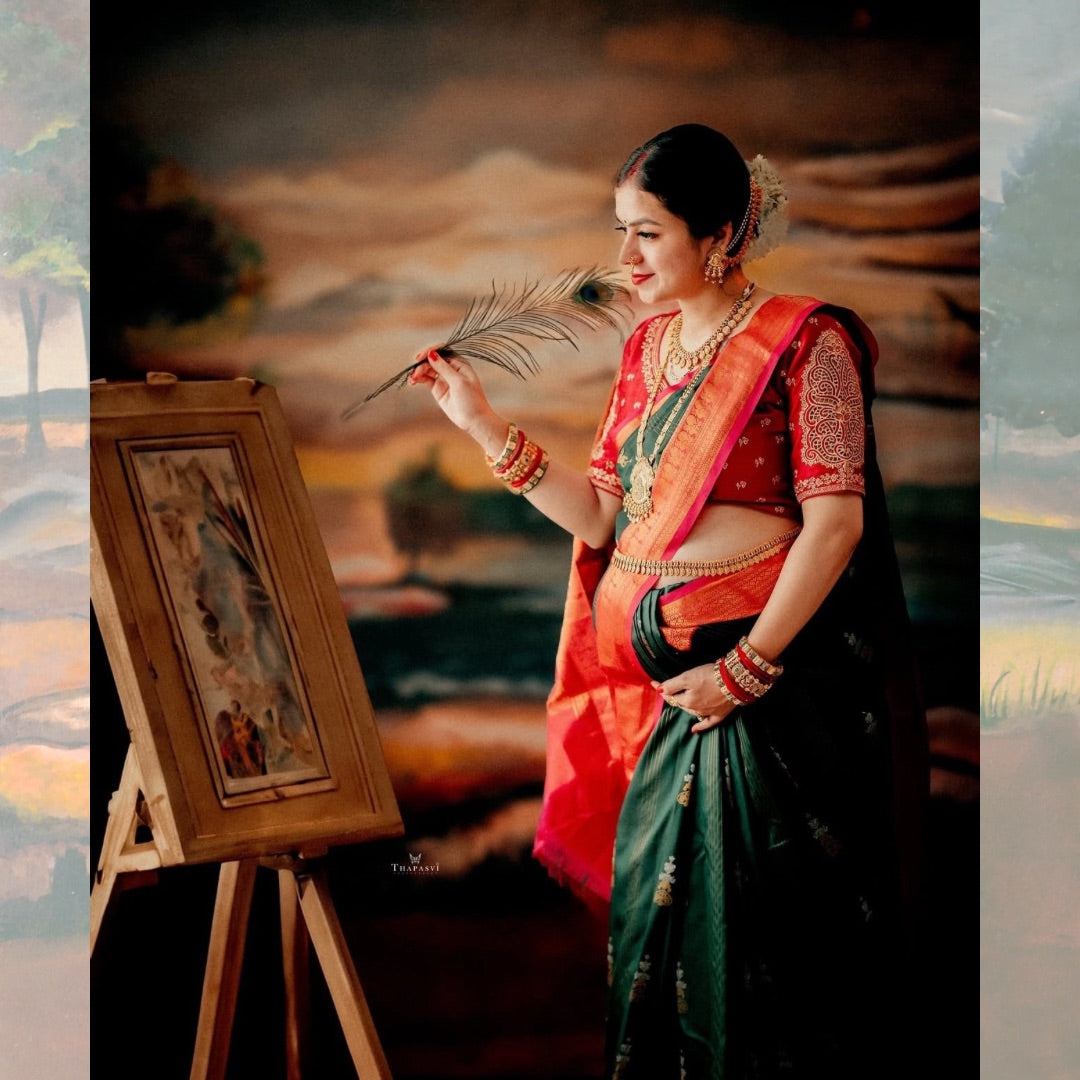 Ravi Verma Moonlight - Printed Lifestyle Backdrop -  PREMIUM FABRIC