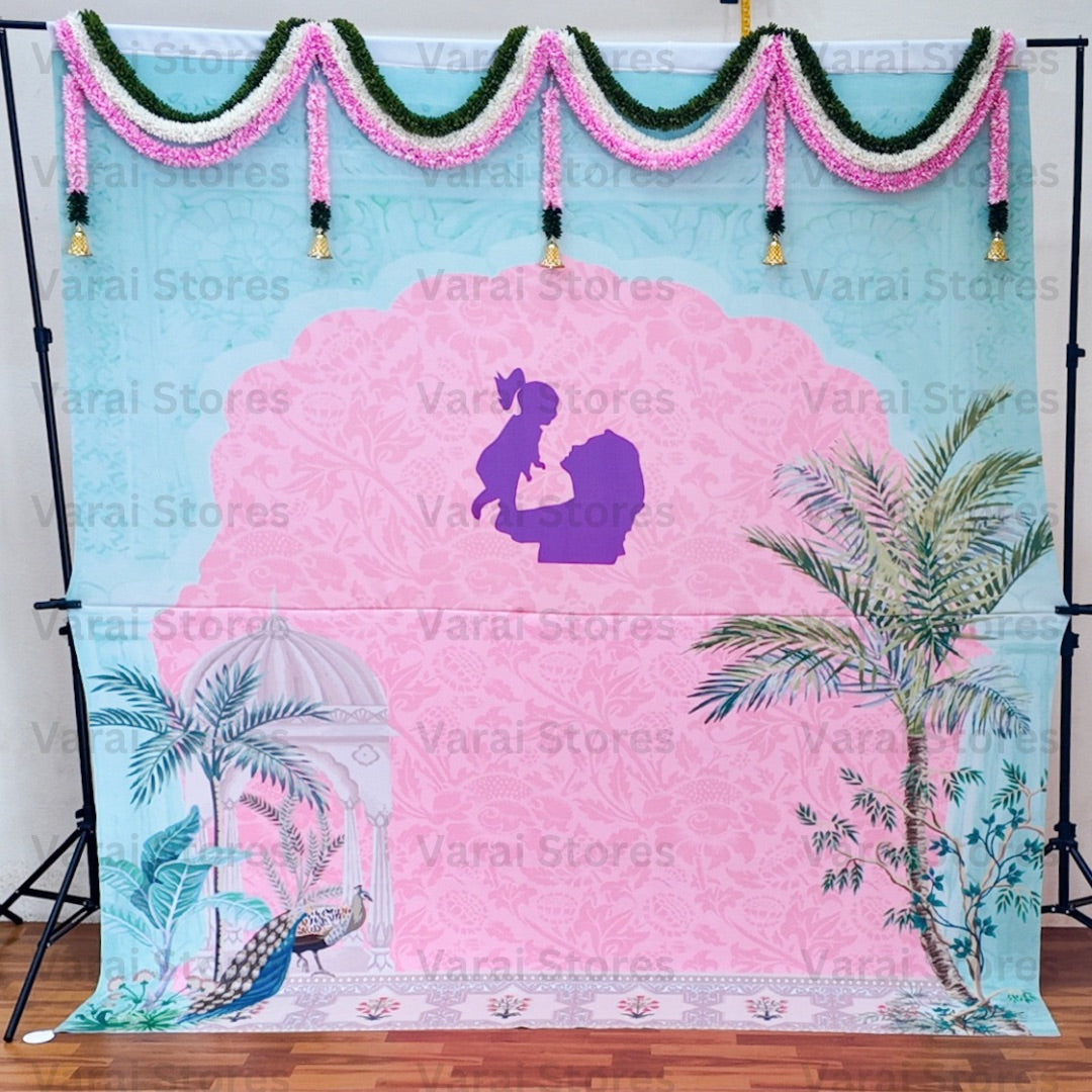 Pastel Baby Shower  - Fabric With Pole Pocket